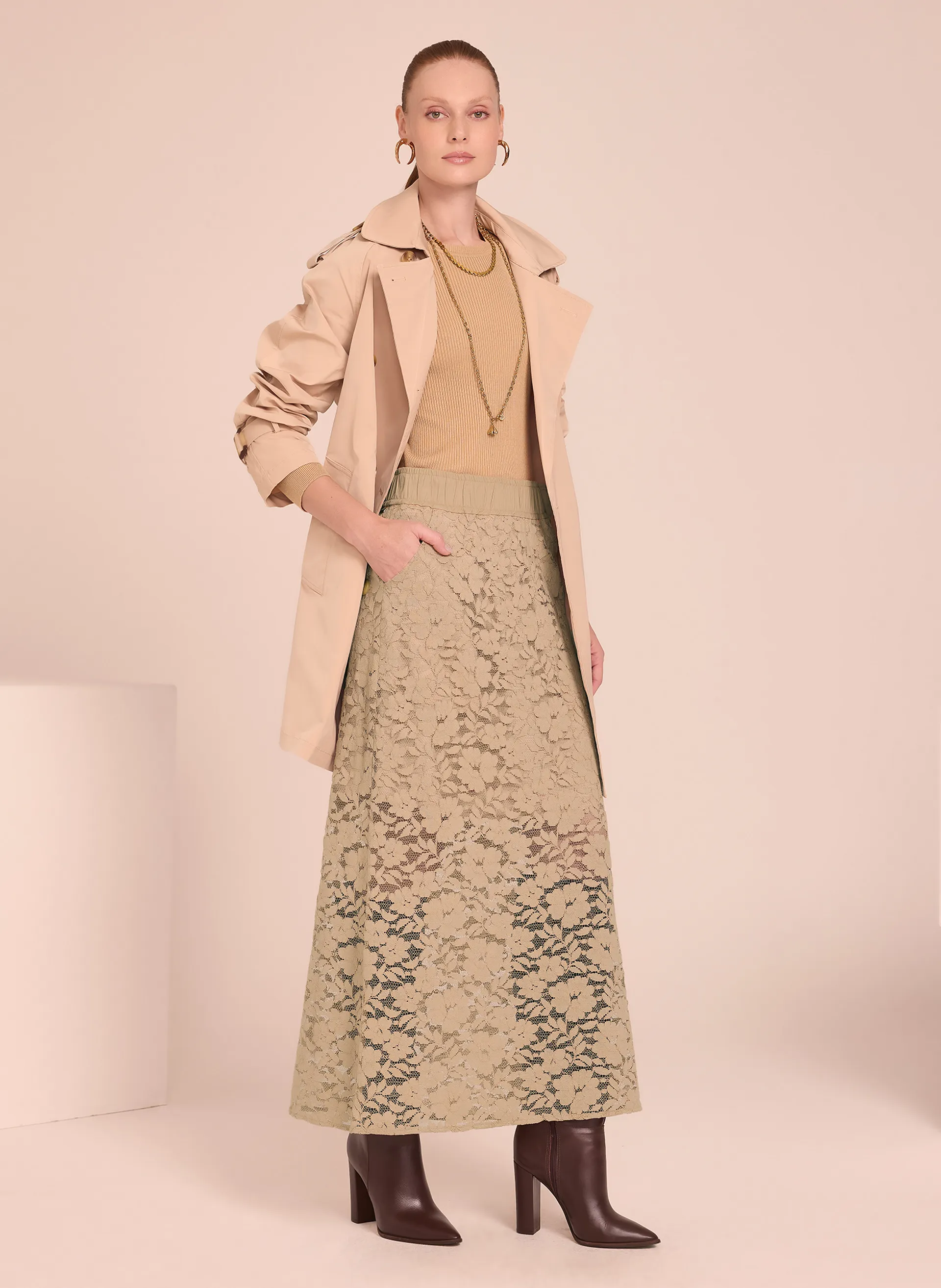 Saia Le Lis Maya I Longa Feminina