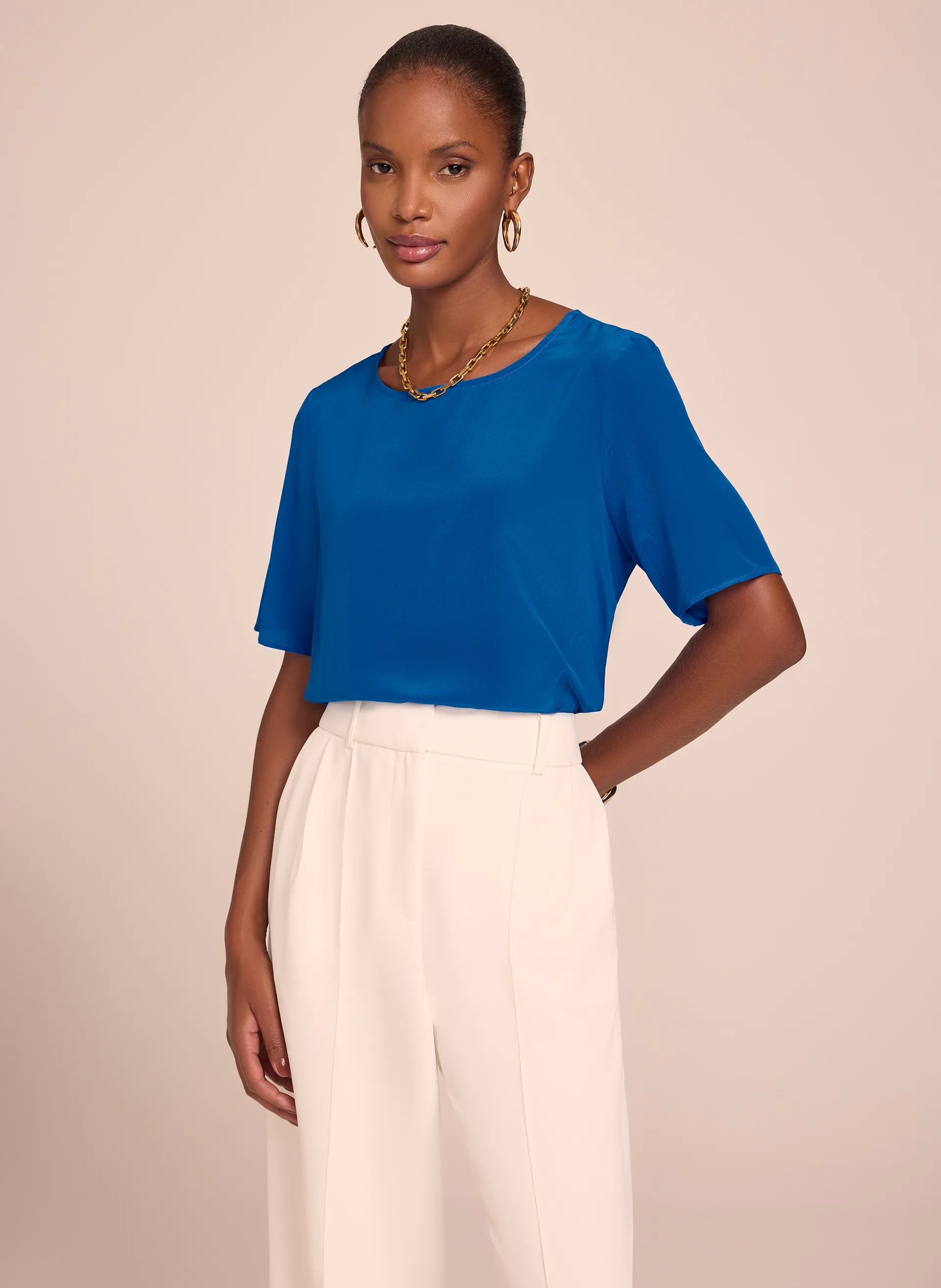 Blusa Le Lis Lica Anastasia Seda Feminina