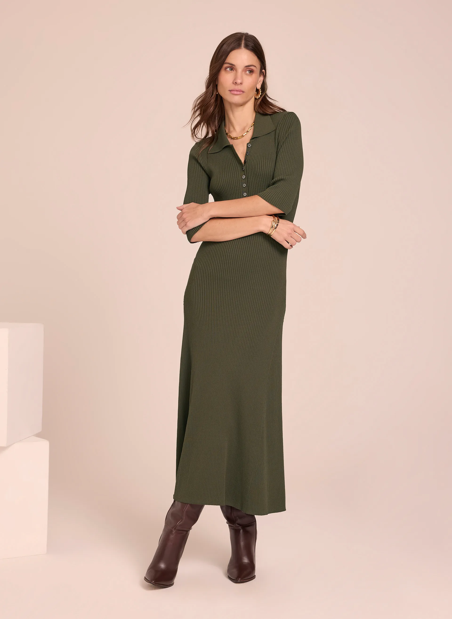 Vestido Polo Le Lis Amelie Verde Feminino