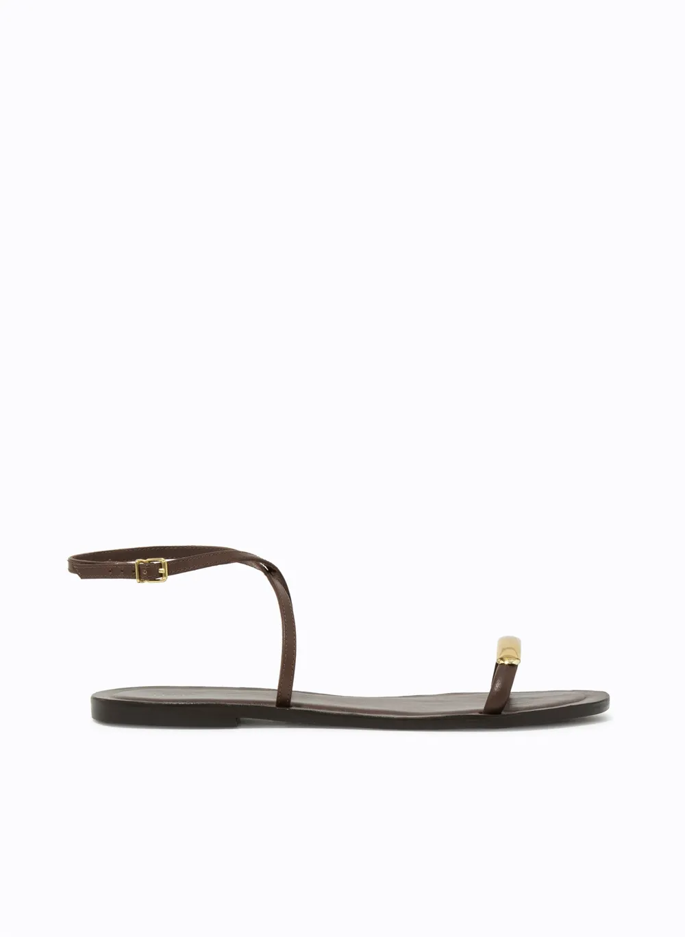 Rasteira Le Lis Mirella Couro Feminina