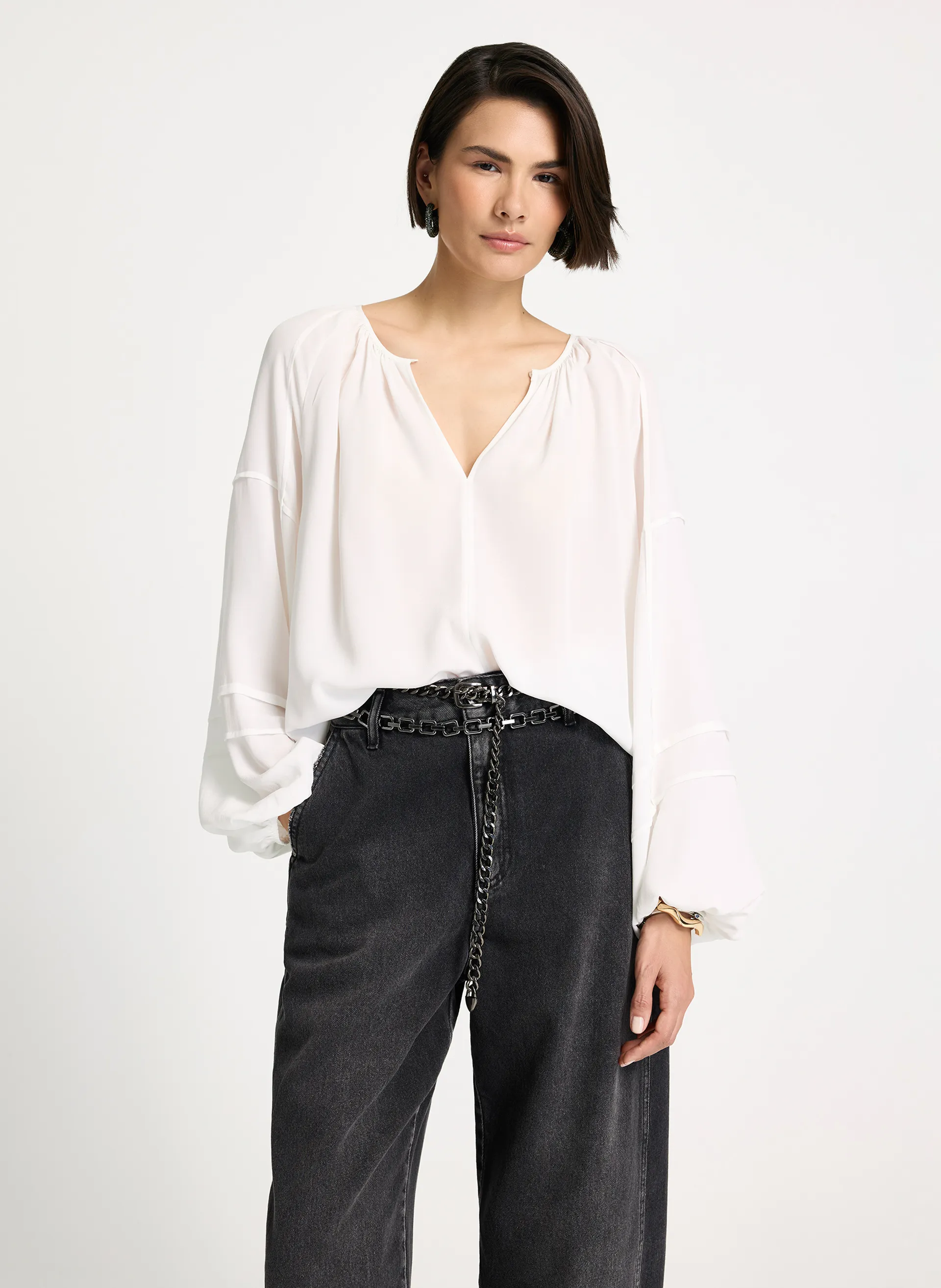 Blusa Le Lis Dana Seda Feminina