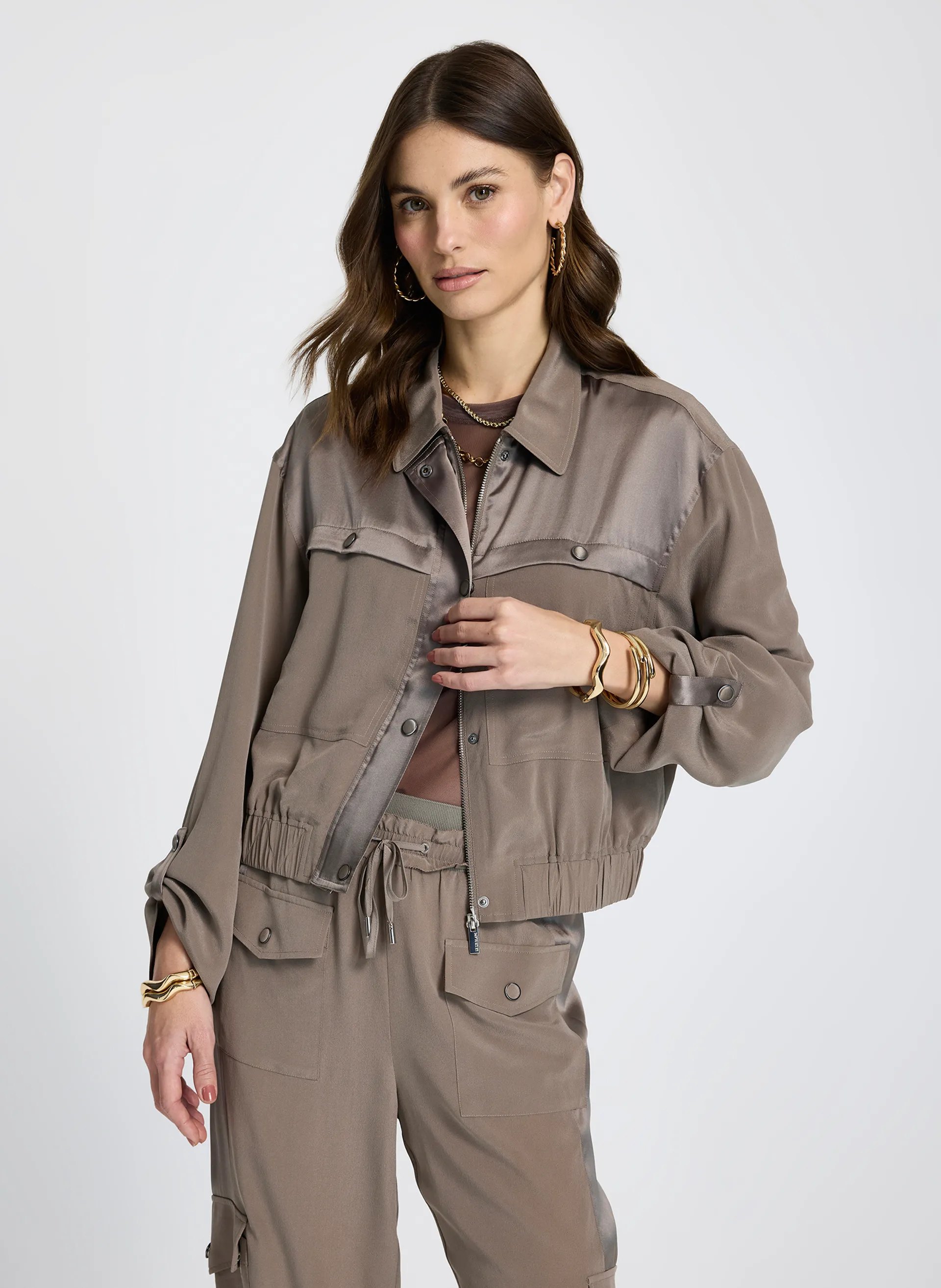 Jaqueta Le Lis Joana Seda Feminina