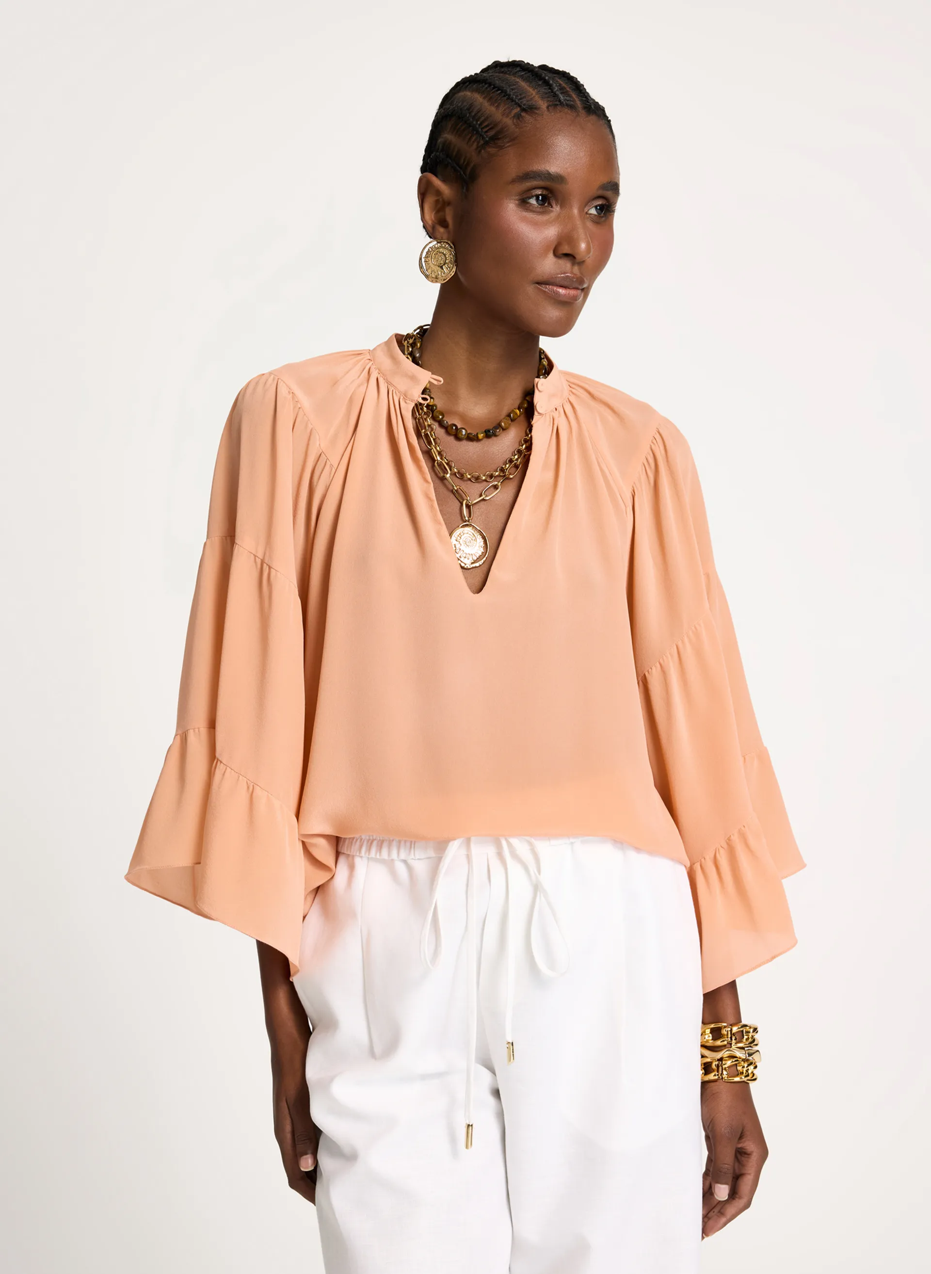 Blusa Le Lis Charlotte Seda Feminina