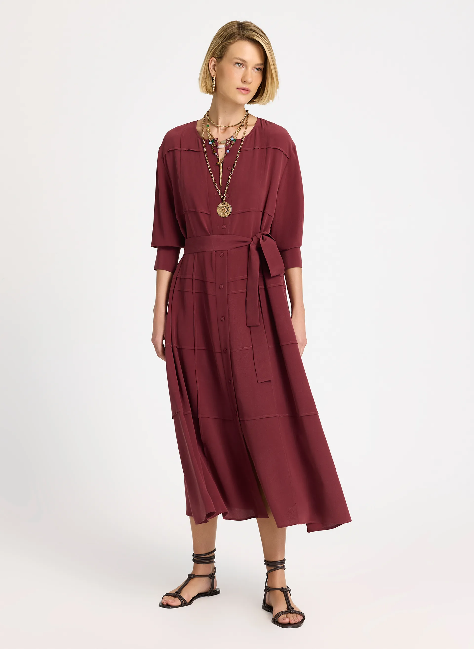 Vestido Le Lis Dana Seda Feminino