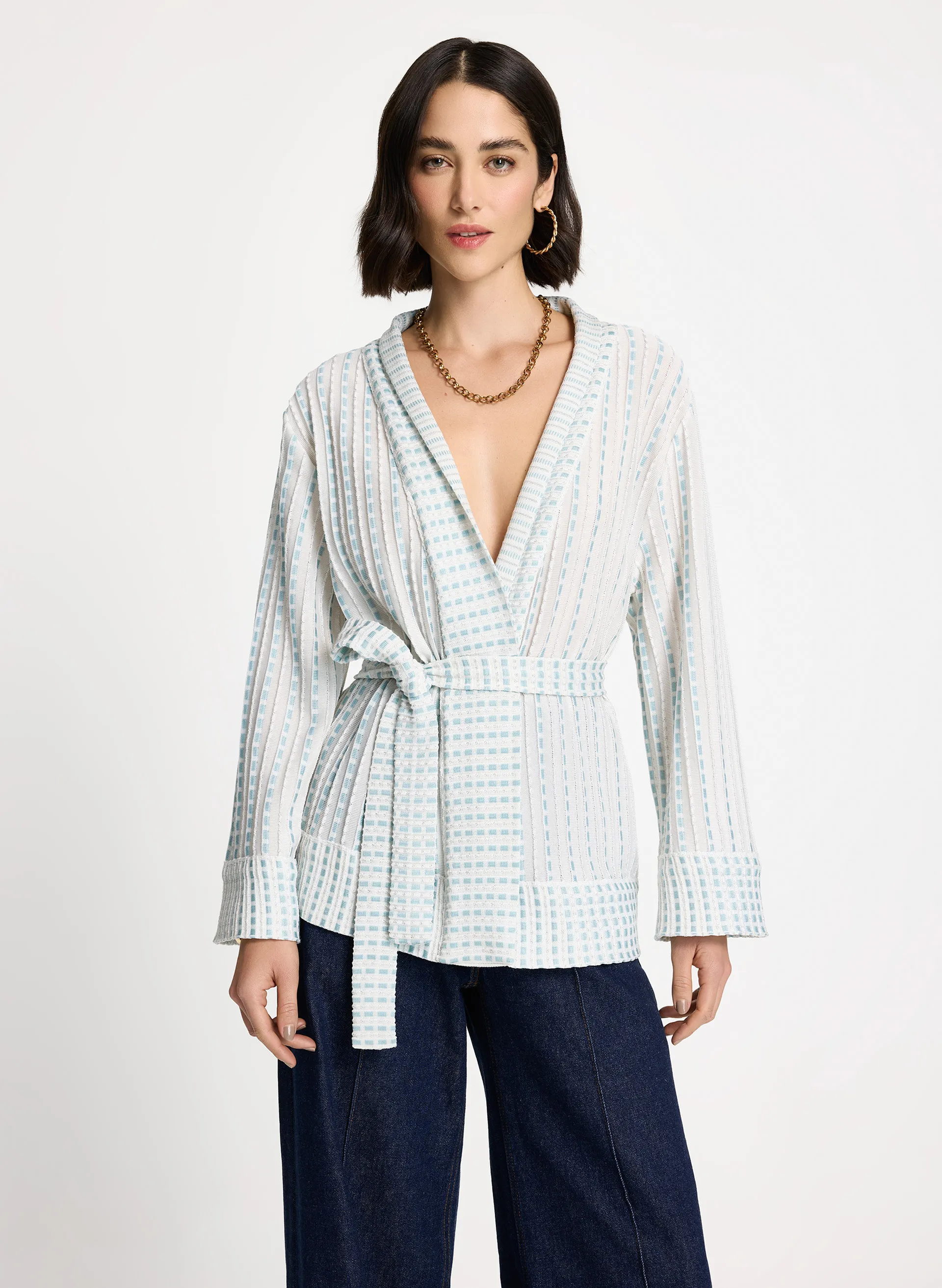 Kimono Le Lis Eliane Tricot Feminino
