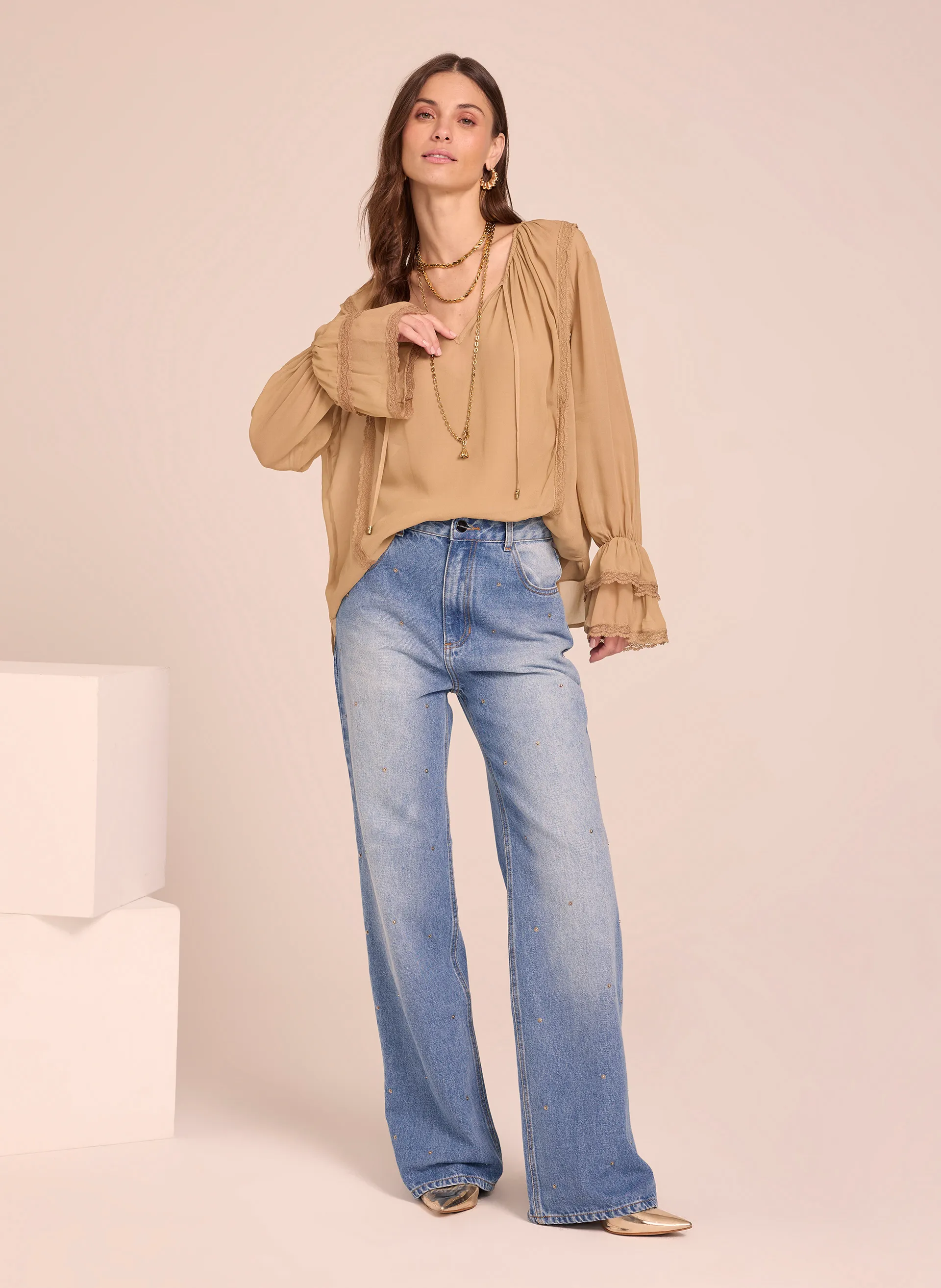 Calça Le Lis Reta Ro Feminina