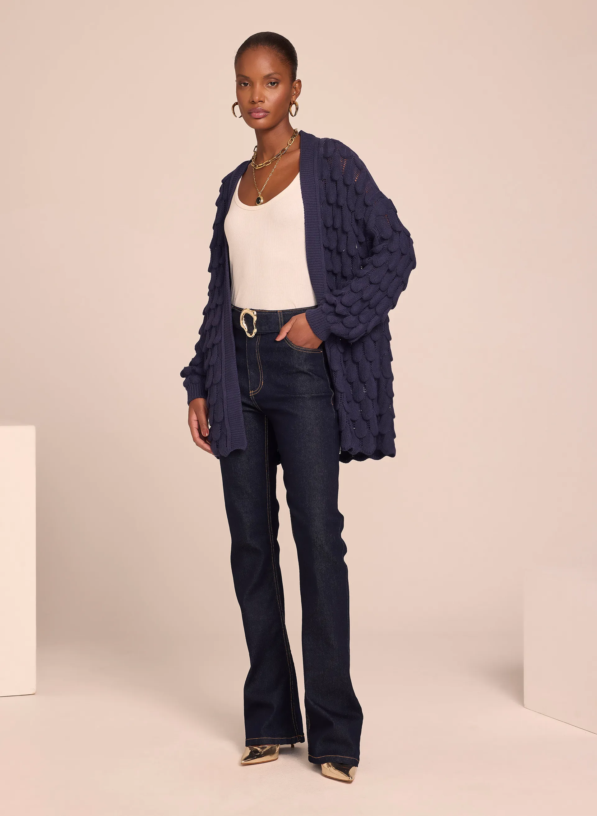 Calça Le Lis Fabiana Flare Jeans Feminina