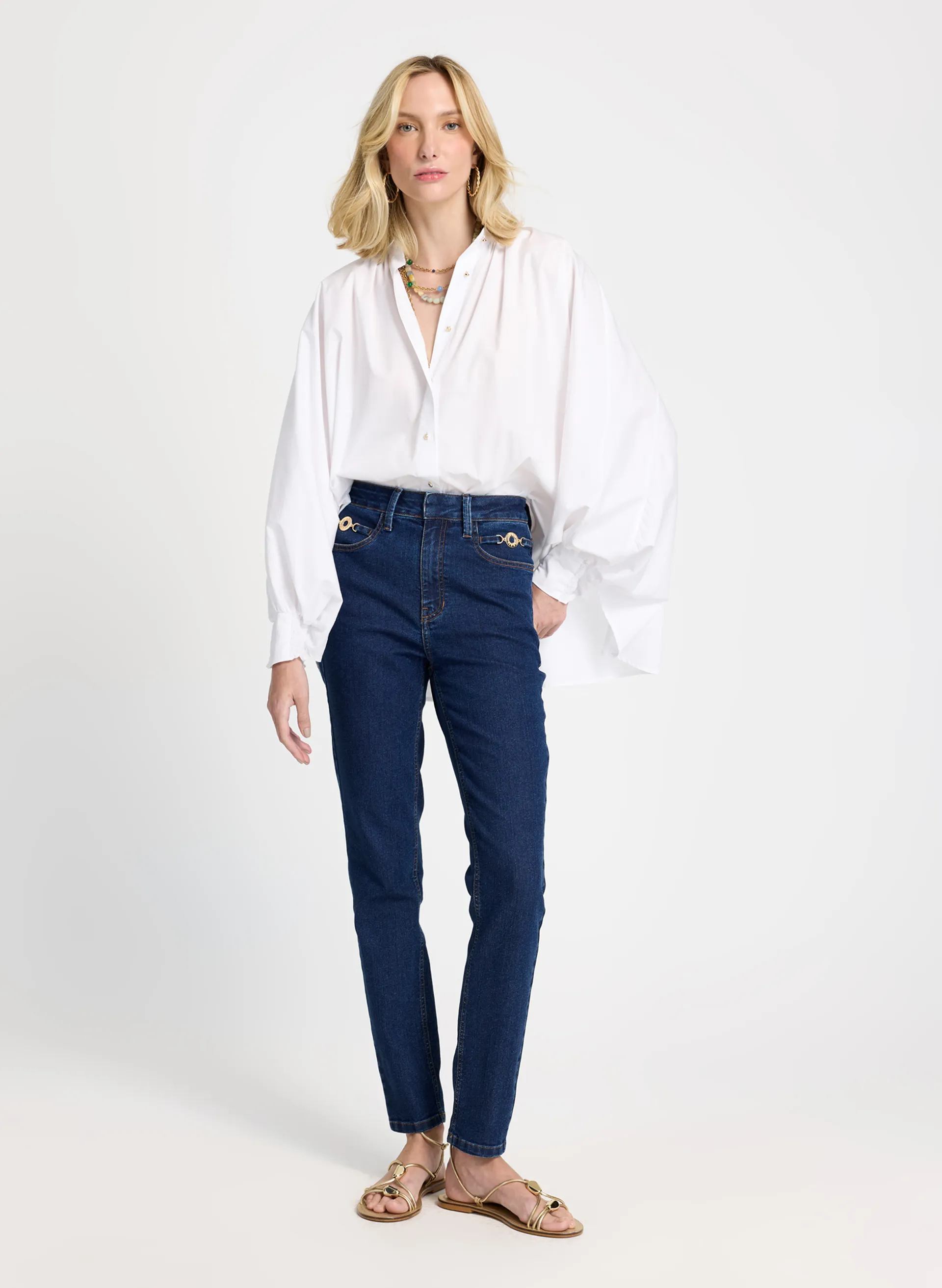 Calça Le Lis Paula Skinny Bridão Jeans Feminina
