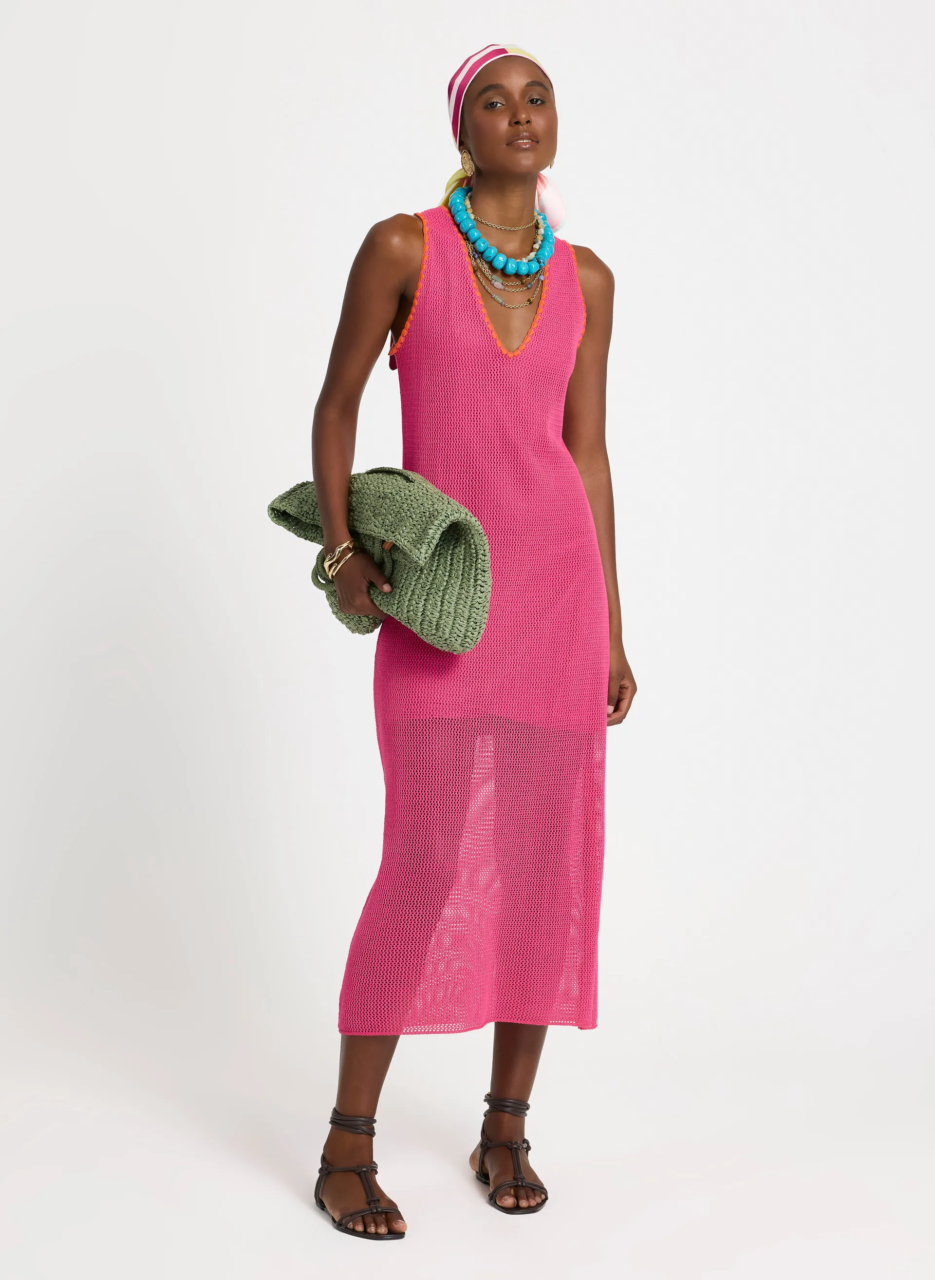 Vestido Le Lis Midi Mirian Tricot Feminino