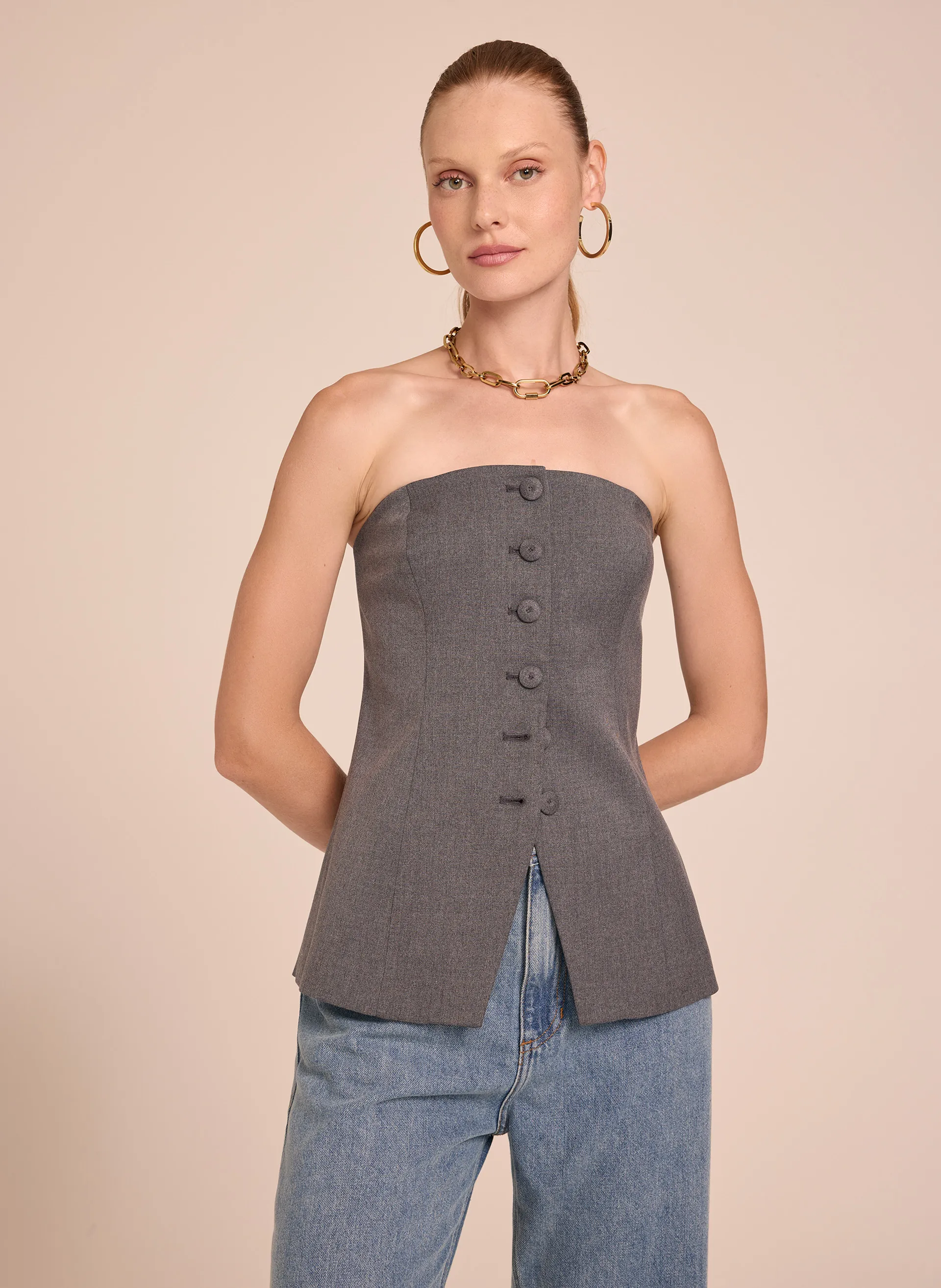 Colete Le Lis Chiara Alfaiataria Feminino