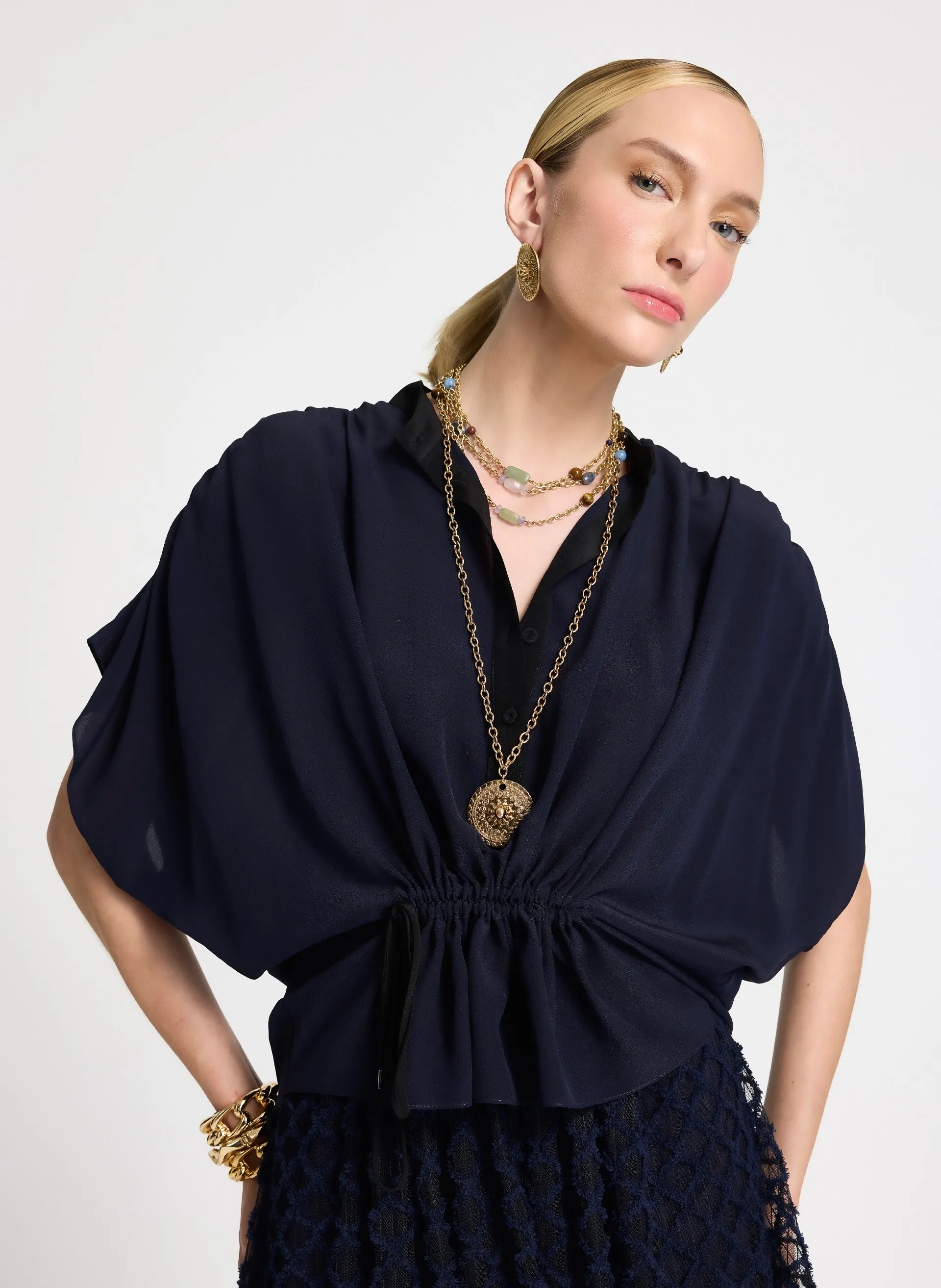 Blusa Le Lis Sage Seda Feminina