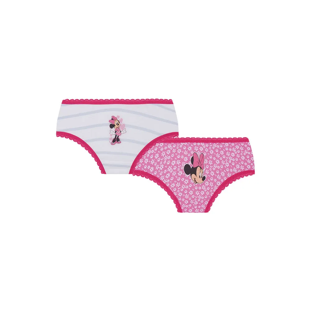 Kit com 2 Calcinhas Infantis Minnie Disney Lupo