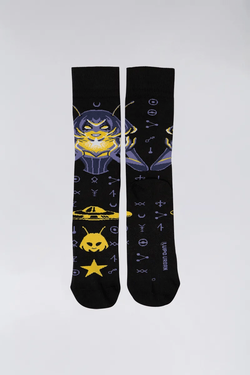 Meia Adulto Alienita Urban Lupo