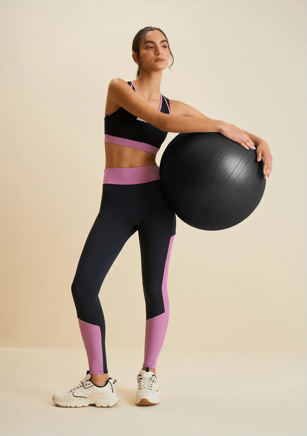 Top Morena Rosa Decote Careca Alça Cruzada Preto