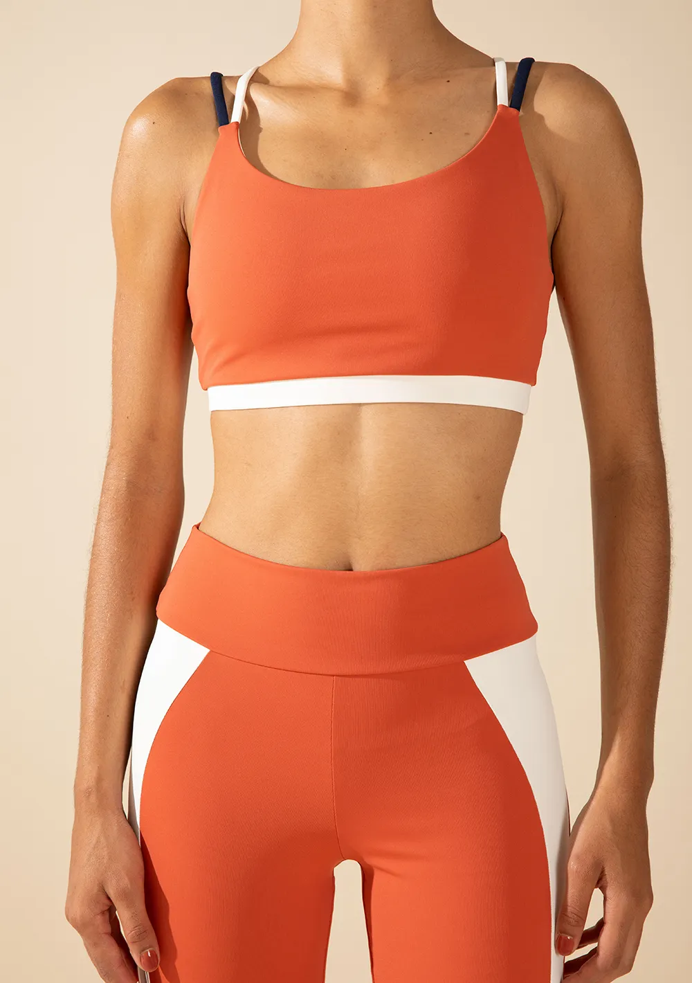 Top Morena Rosa Decote Careca Alça Fina Marrom