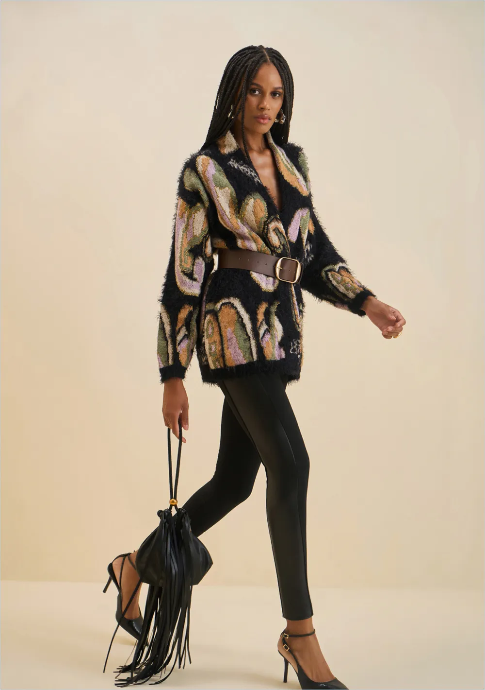 Calça Morena Rosa Skinny Alta Preto