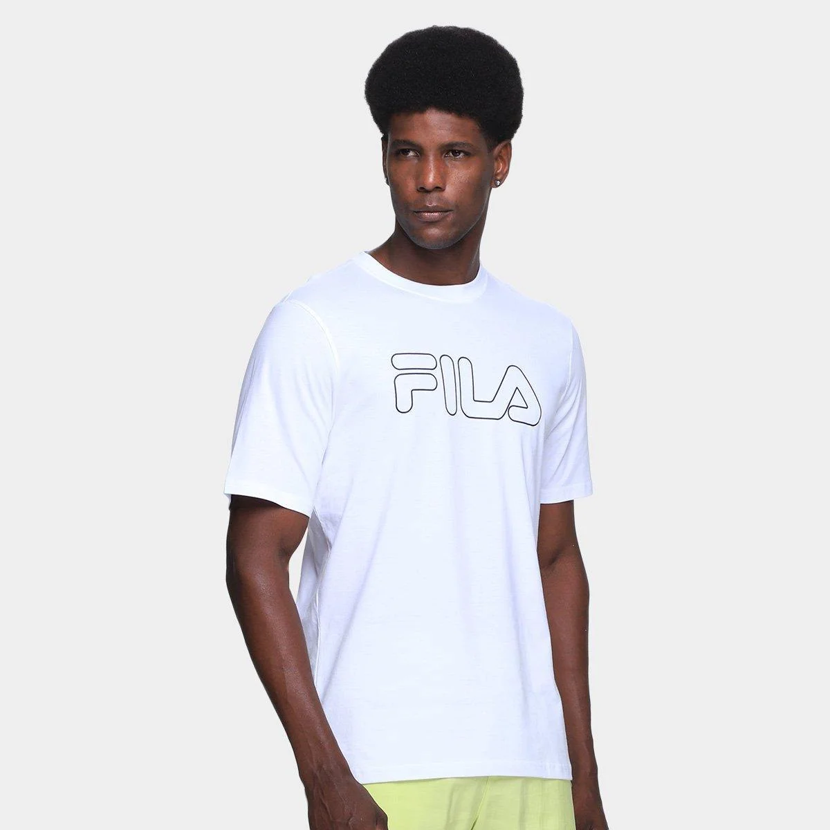 Camiseta Fila Letter Outline Masculina