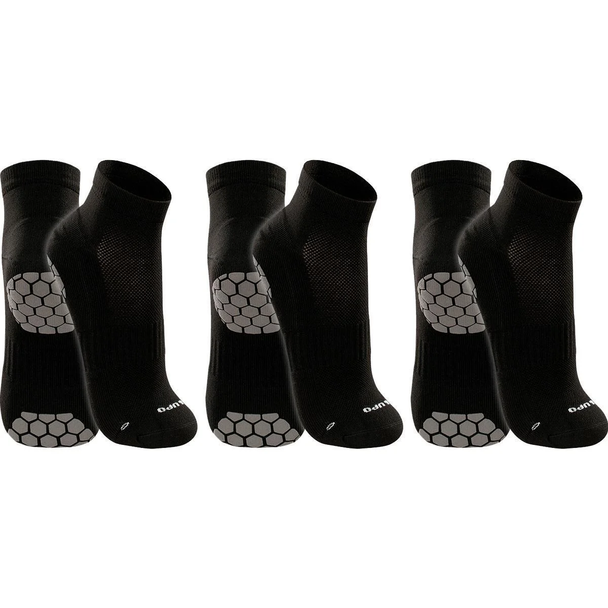 Kit 3 Pares Meias Lupo Antiderrapante Meia Pilates Yoga Masculina Feminina Hidroginástica Original