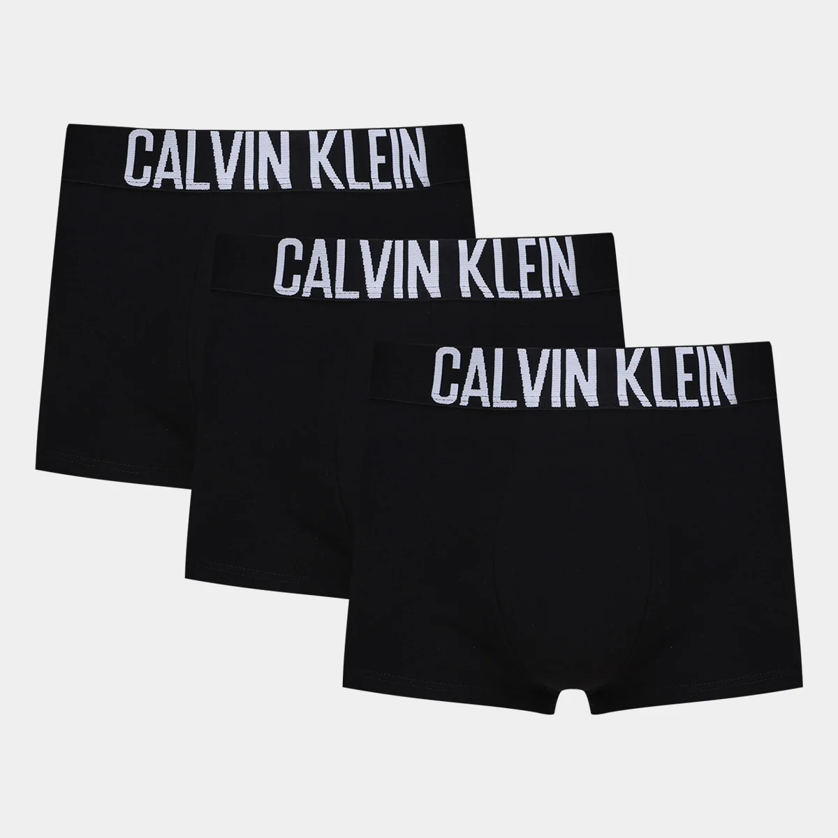 Kit Cueca Boxer Calvin Klein Trunks Intense Power - 3 Peças