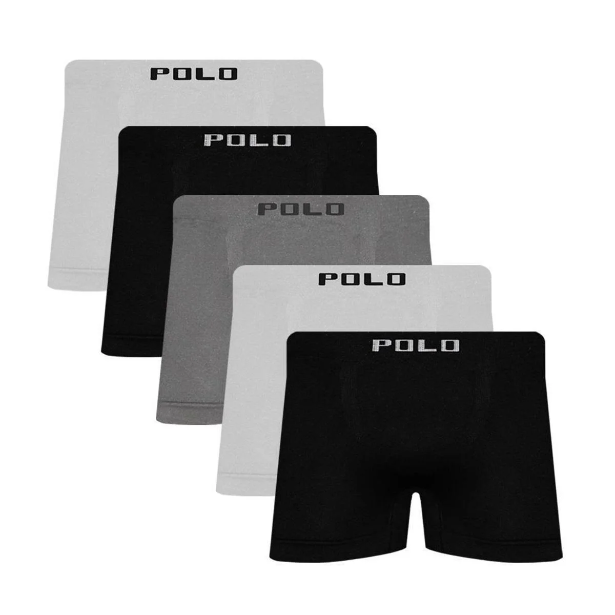 Kit 5 Cuecas Polo Boxer Microfibra - POLO STAR