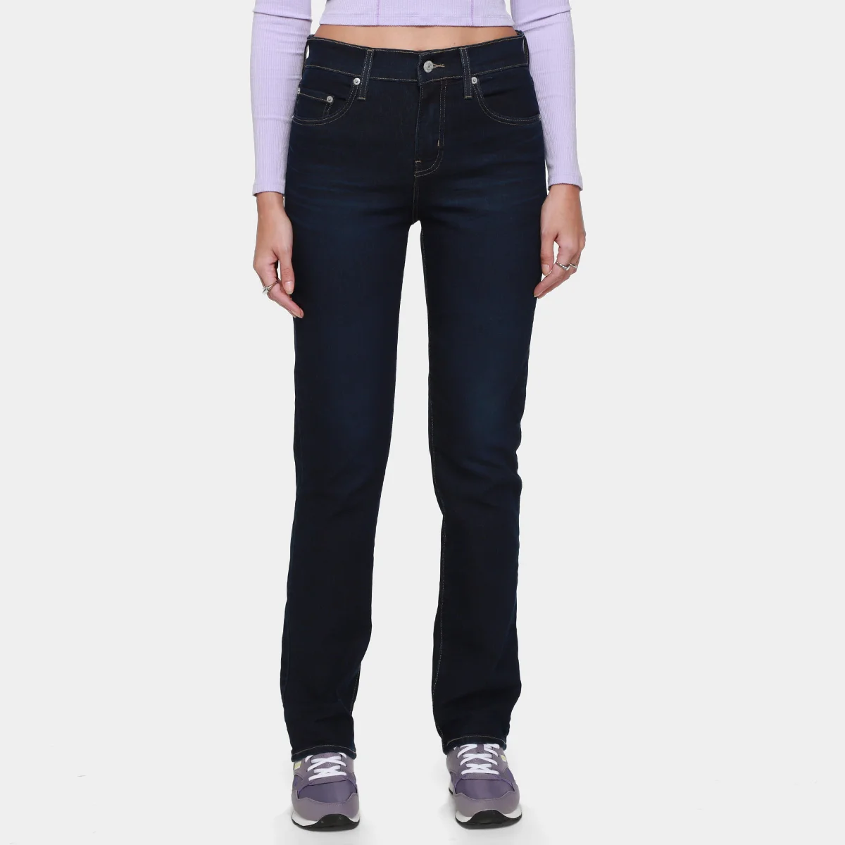 Calça Levis 724 High Rise Straight Feminina