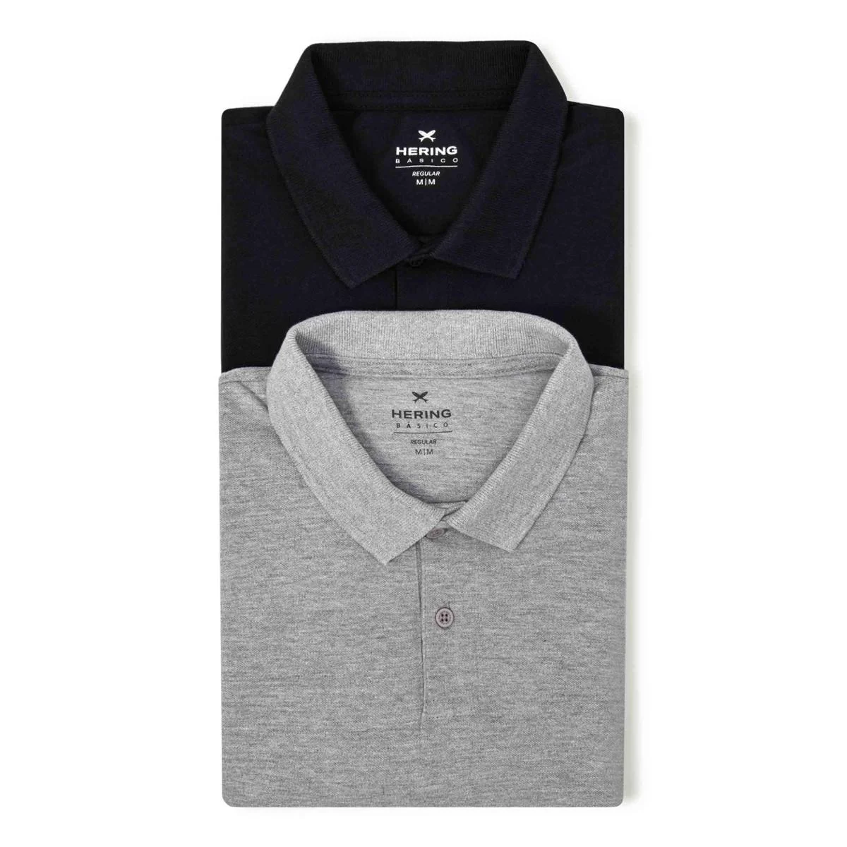 Kit Camisas Polo Hering Básicas Masculinas 2 Peças