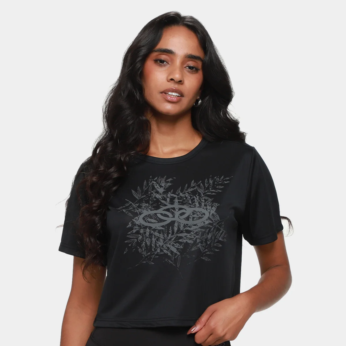 Camiseta Cropped Olympikus Splash Feminina