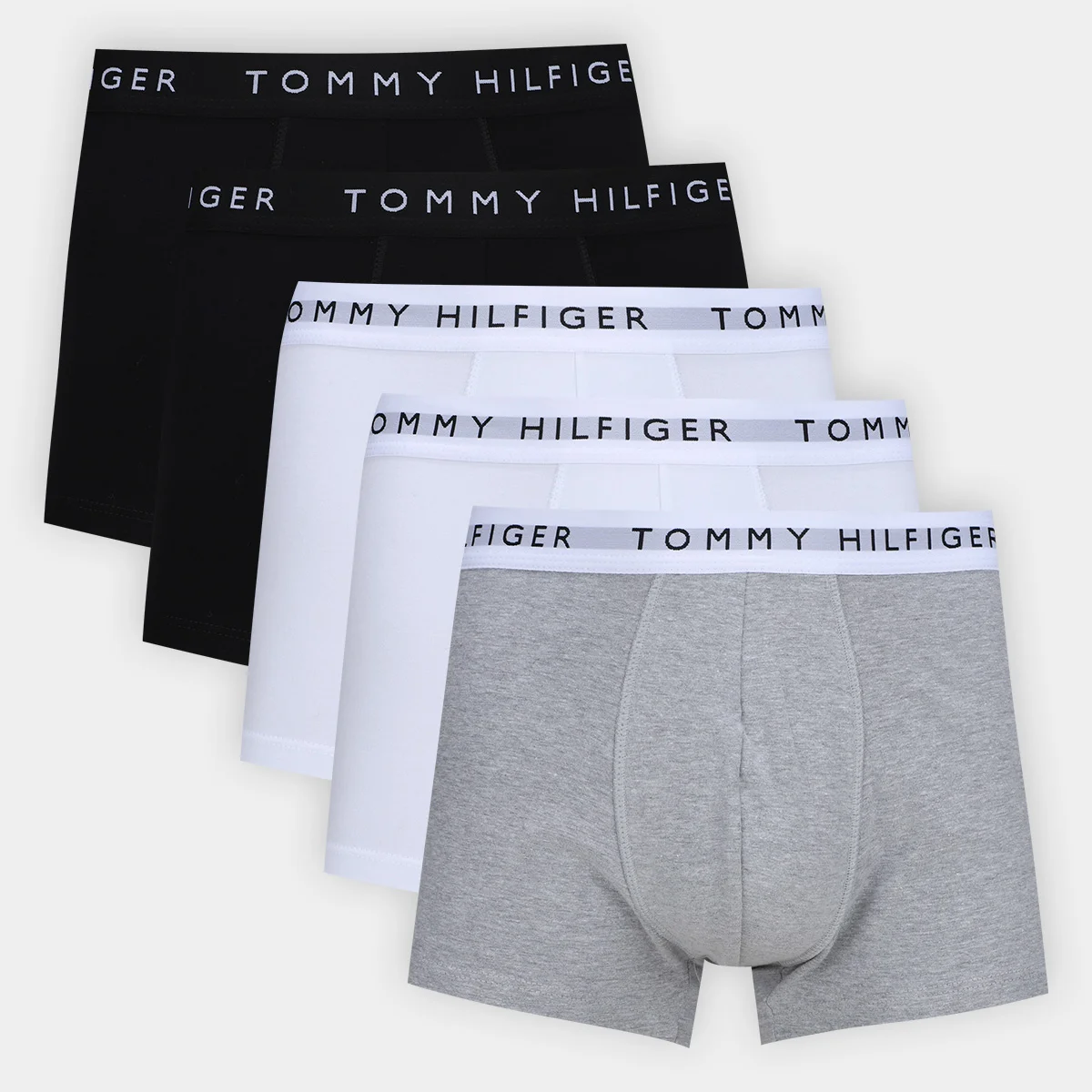 Kit Cueca Boxer Tommy Hilfiger Masculina -  5 Peças