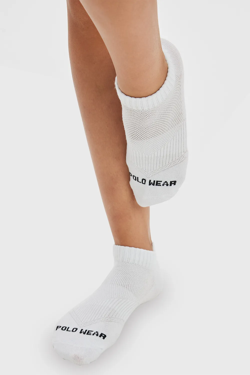 Kit 3 Pares Meias Confortáveis Cano Curto Polo Wear Branco