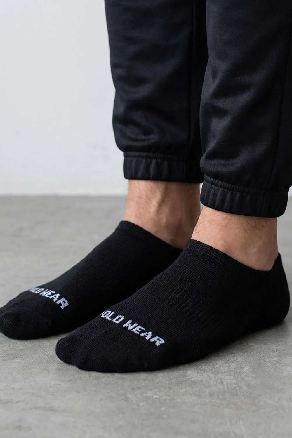 Kit 3 Pares de Meias Masculinas Invisíveis Algodão Polo Wear Preto