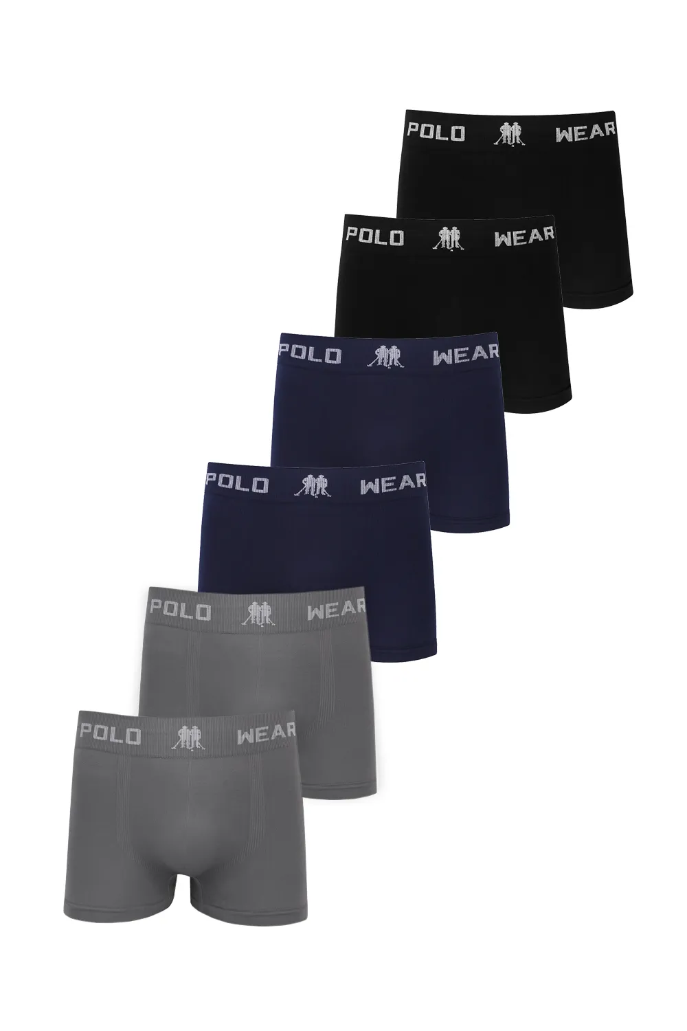 Kit 6 Cuecas Masculinas Boxer Lisa Polo Wear Sortido