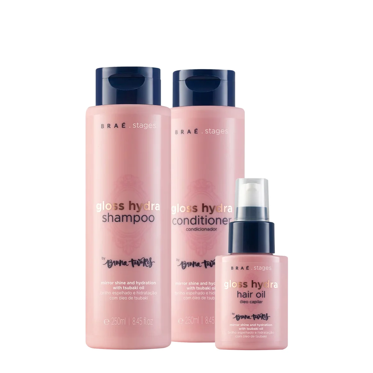 Kit Brae Stages by Bruna Tavares Gloss Hydra Duo Oil (3 produtos)