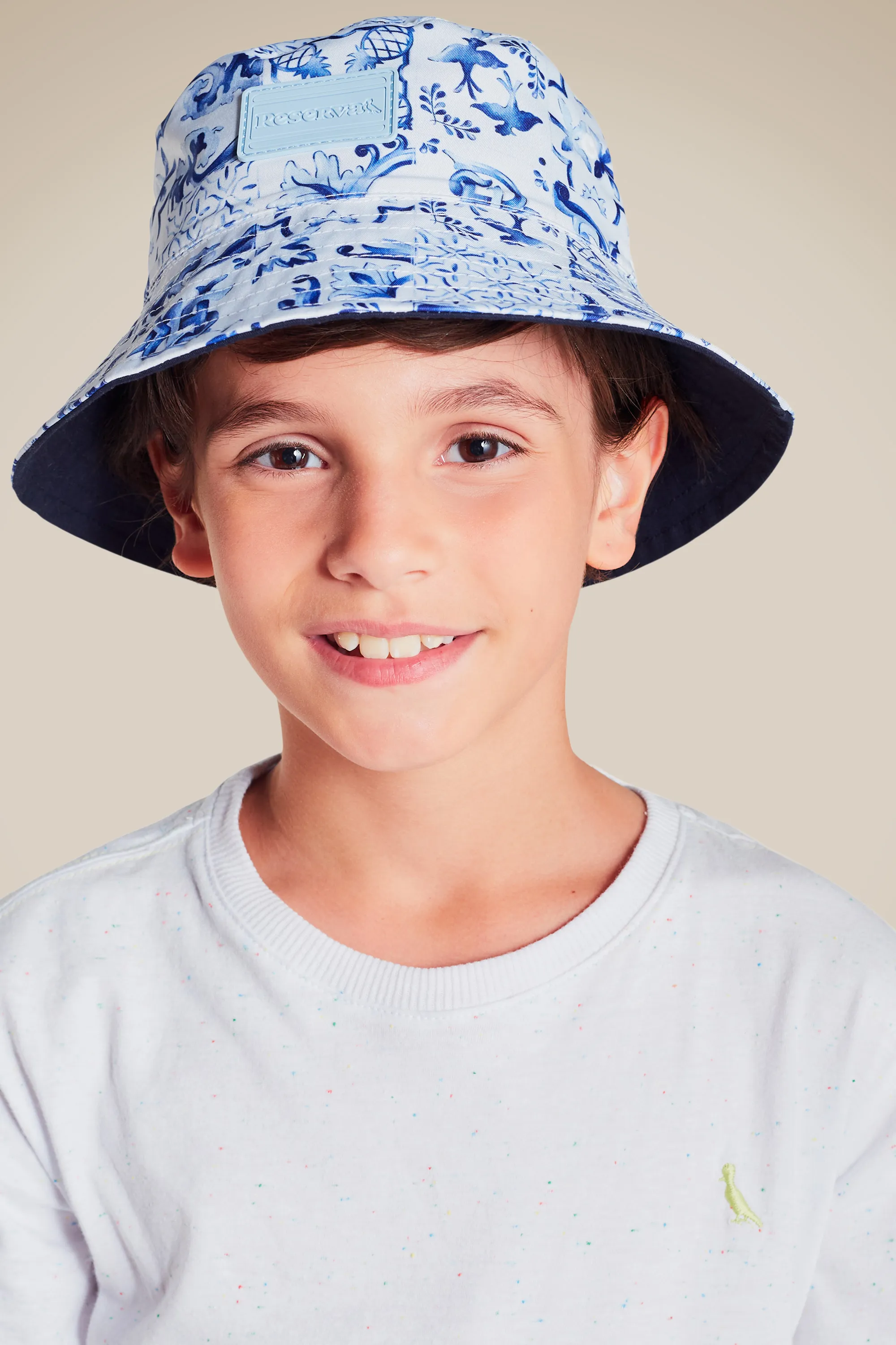 Bucket Mini Dupla Face Estampa Azulejo