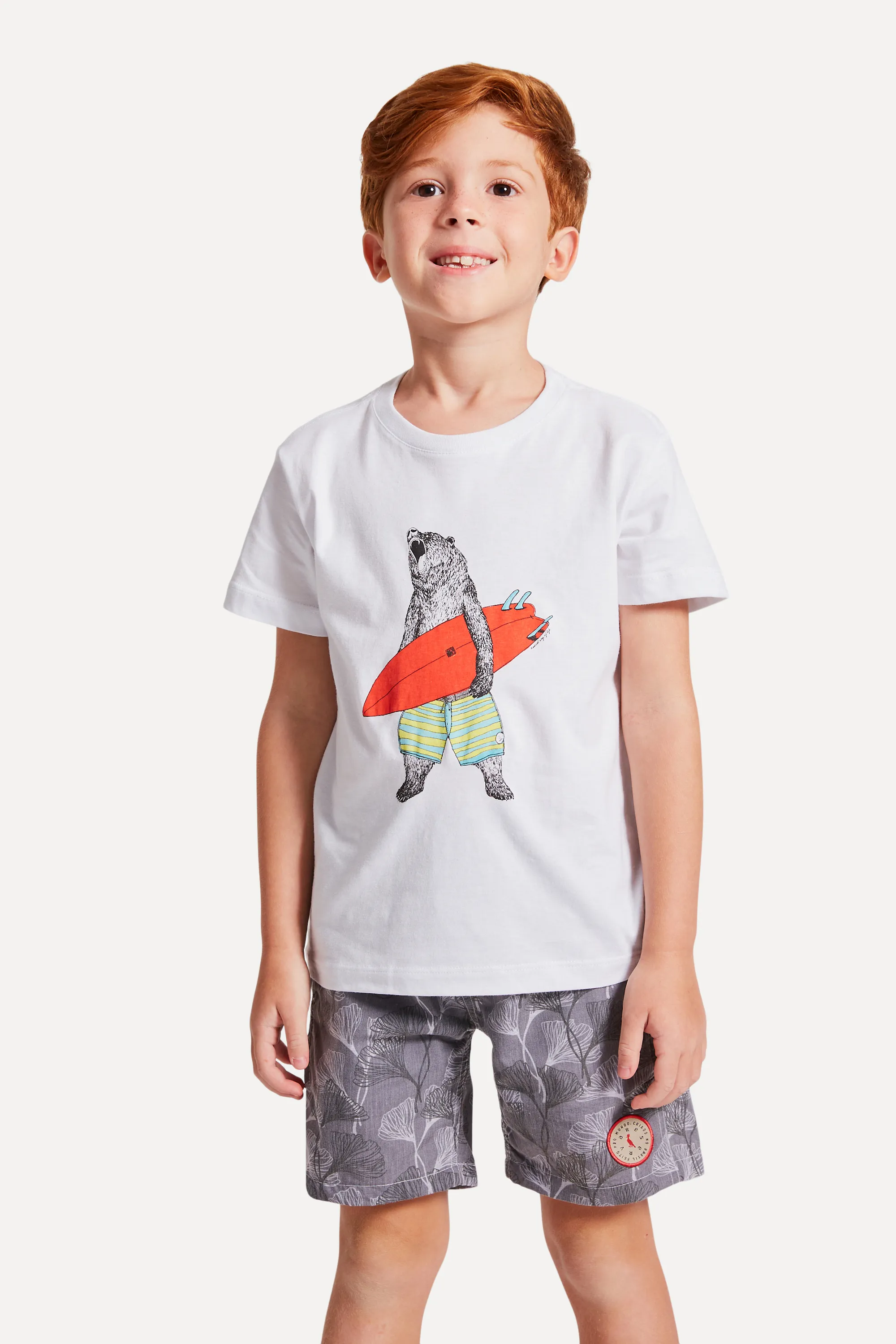 Camiseta Mini Surf Bear