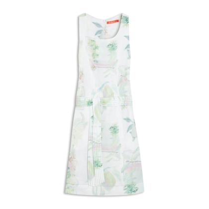 Vestido Betania Lb Estampa Tropical Branco