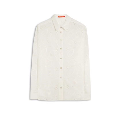 Camisa Sardenha Laise Algodao Off White