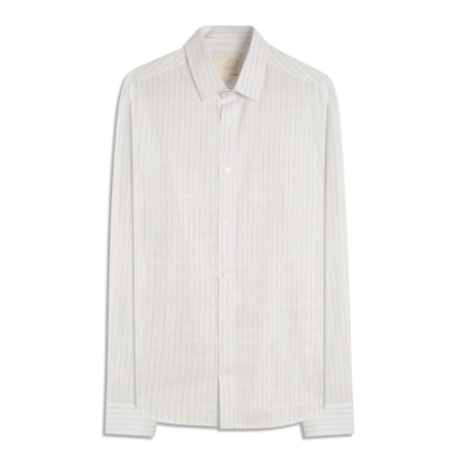 Camisa Linho Like Listrado Danilo Ml Vermelho