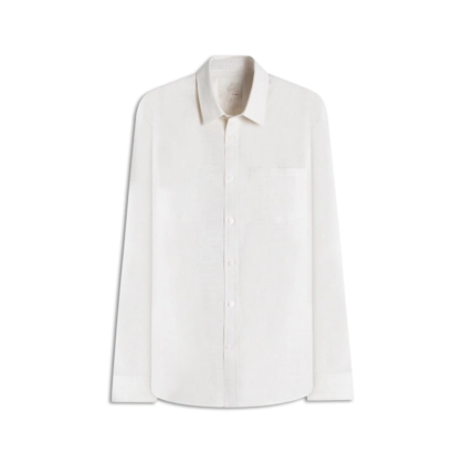 Camisa Linho  Listrado Blend Alex Ml Caqui