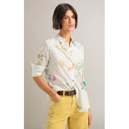 Camisa Sardenha Jangada Algodao Branco