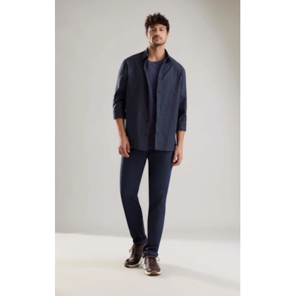 Camisa Flanela Mauro Ml Azul Jeans