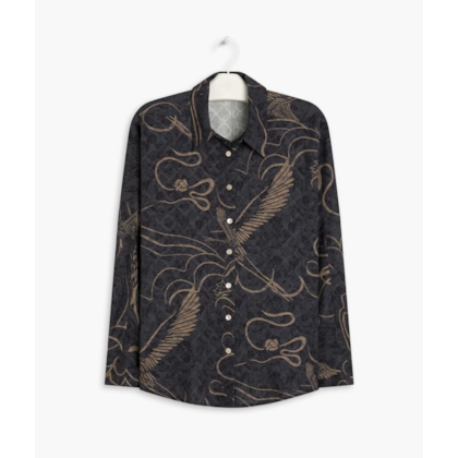 Camisa Petra Crane Preto