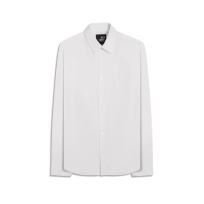 Camisa Linho Cetim Modal Branco