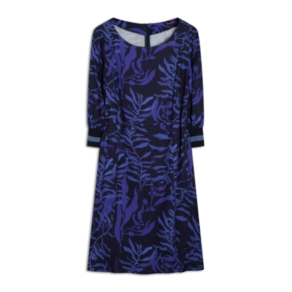 Vestido Bruna Viscose Est Algas Royal