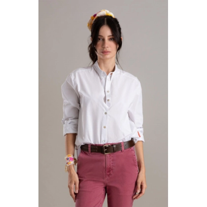 Camisa Jade Listras Algodao Azul Bic