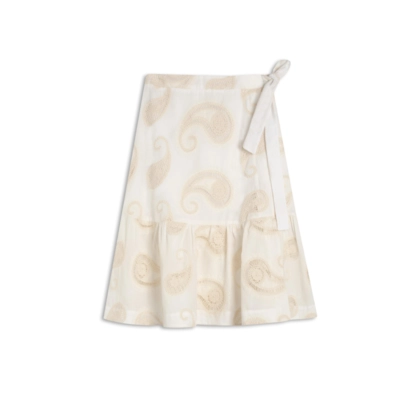 Saia Mariana Bordada Off White