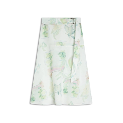 Saia Alina Lb Estampado Branco