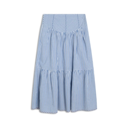 Saia Jaws Algodao Listrada Azul Bic