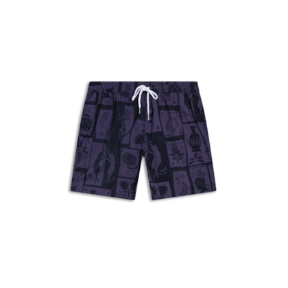 Short Praia Grécia Old Purple