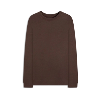 Moletom Basico Sem Felpa Dark Brown