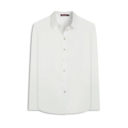 Camisa Leona Voil Maquinetado Branco